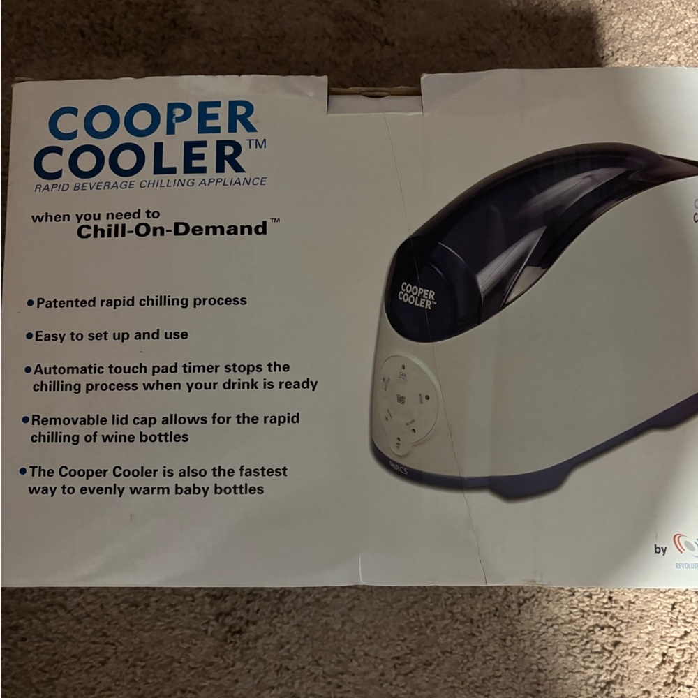 Rapid Beverage Chiller - Silver and Black